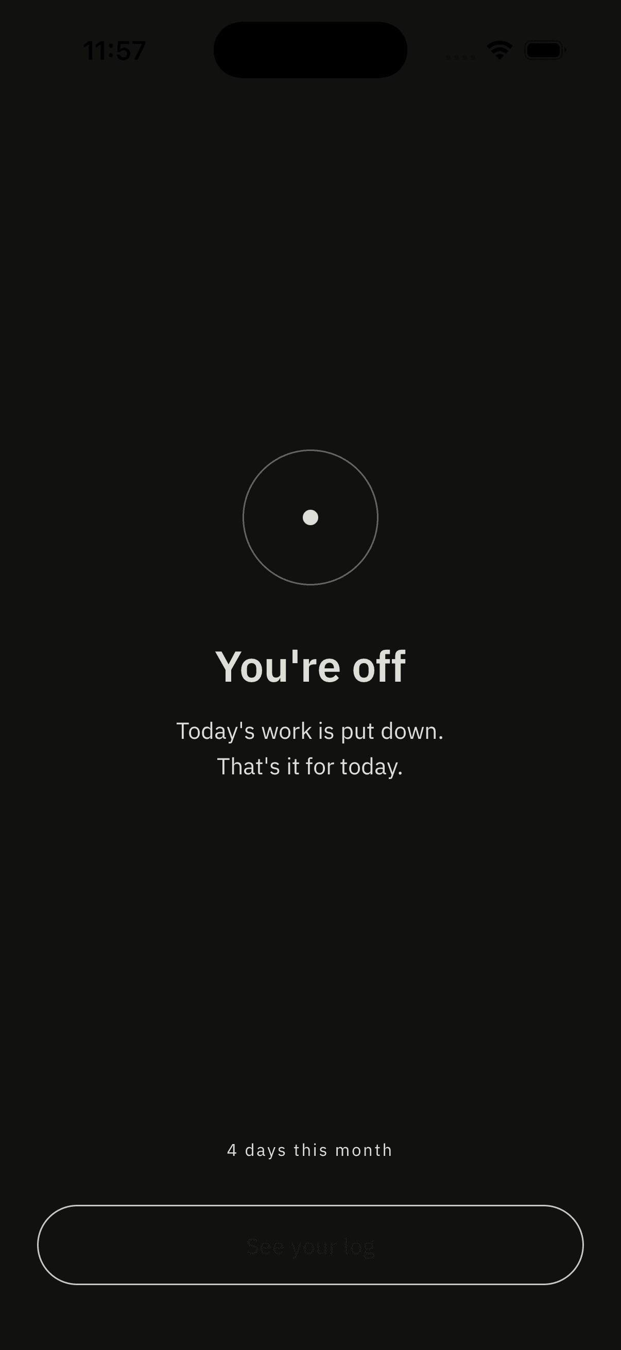 And now, you’re off.